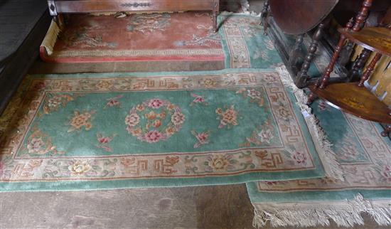 Three Chinese rugs